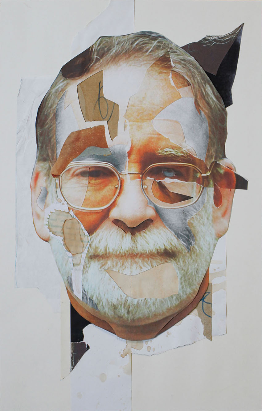 Dr. Harold Shipman - abstrakte Formen und Farben Collagen Kunst mit berühmten Politikern und Persönlichkeiten vom Künstler Markus Wülbern
